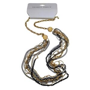 Haskell Jewels Necklace Multi-strand Statement